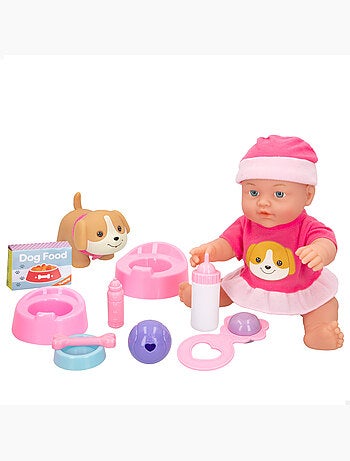 Bebé pitusos con perro y accesorios colorbaby