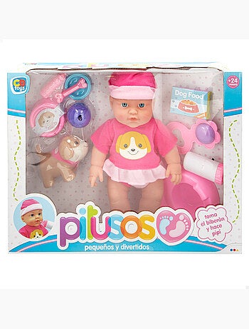 Bebé pitusos con perro y accesorios colorbaby