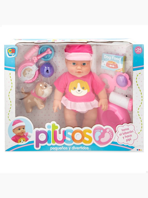 Bebé pitusos con perro y accesorios colorbaby - Kiabi Bebé pitusos con perro y accesorios colorbaby - Kiabi