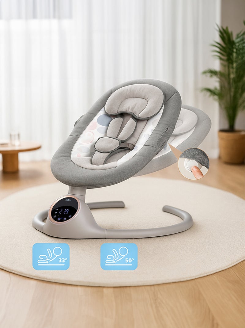 BEBE2LUXE Alpha : Silla Mecedora Eléctrica para Niños, Hamaca Bebé, Columpio Bebe Violeta Rosa - Kiabi