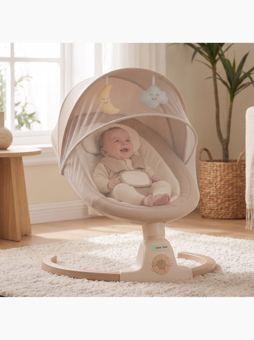 BEBE2LUXE Ava, Silla Mecedora Eléctrica para Niños, Hamaca eléctrica 0‑9 kg Beige - Kiabi BEBE2LUXE Ava, Silla Mecedora Eléctrica para Niños, Hamaca eléctrica 0‑9 kg Beige - Kiabi