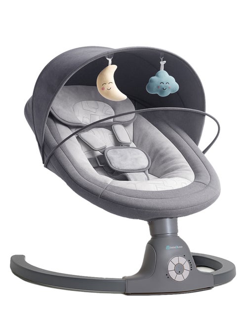 BEBE2LUXE Ava, Silla Mecedora Eléctrica para Niños, Hamaca eléctrica 0‑9 kg Gris - Kiabi BEBE2LUXE Ava, Silla Mecedora Eléctrica para Niños, Hamaca eléctrica 0‑9 kg Gris - Kiabi