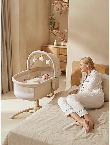 bebe2luxe Cuna 4 en 1 – Hamaca eléctrica multifunción : balancín..