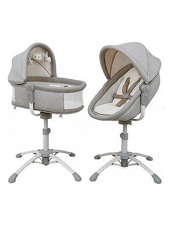 bebe2luxe Cuna 4 en 1 – Hamaca eléctrica multifunción : balancín..