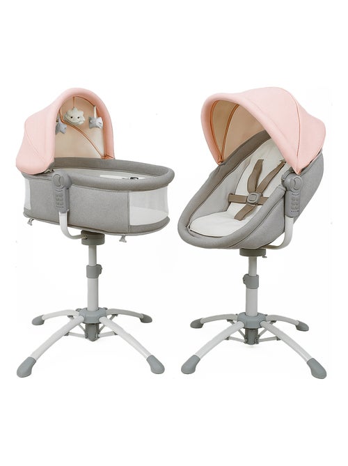 bebe2luxe Cuna 4 en 1 – Hamaca eléctrica multifunción : balancín.. Rosa - Kiabi bebe2luxe Cuna 4 en 1 – Hamaca eléctrica multifunción : balancín.. Rosa - Kiabi