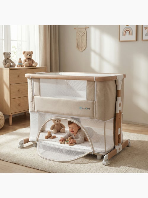 bebe2luxe Leo 3 en 1 – Cuna colecho, Cama de bebé Segura y Parque Infantil Modular Beige - Kiabi bebe2luxe Leo 3 en 1 – Cuna colecho, Cama de bebé Segura y Parque Infantil Modular Beige - Kiabi