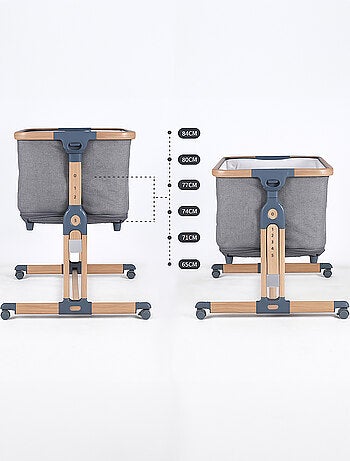 bebe2luxe Leo 3 en 1 – Cuna colecho, Cama de bebé Segura y Parque Infantil Modular