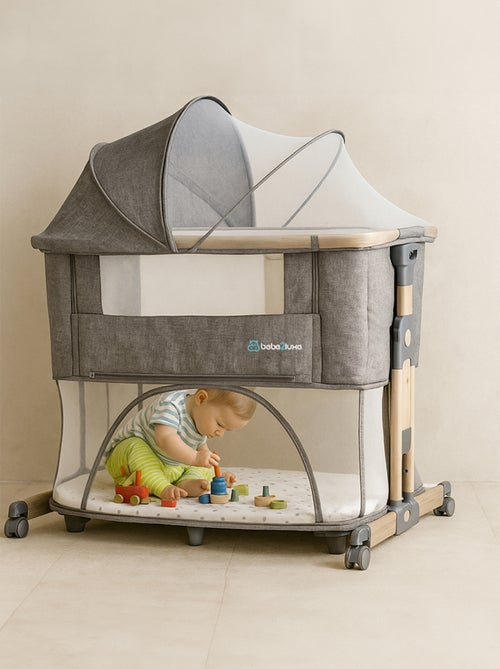 bebe2luxe Leo 3 en 1 – Cuna colecho, Cama de bebé Segura y Parque Infantil Modular - Kiabi