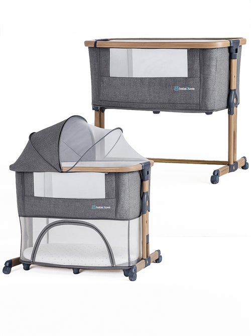 bebe2luxe Leo 3 en 1 – Cuna colecho, Cama de bebé Segura y Parque Infantil Modular Gris - Kiabi bebe2luxe Leo 3 en 1 – Cuna colecho, Cama de bebé Segura y Parque Infantil Modular Gris - Kiabi
