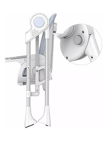 BEBE2LUXE Splity 3 en 1 – Trona evolutiva y tumbona con hamaca eléctrica (0‑36 meses)
