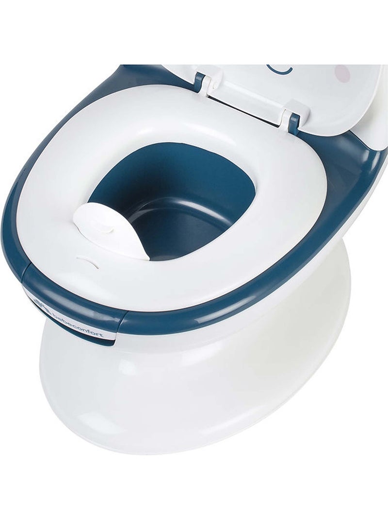 BEBECONFORT mini inodoro Panda, orinal con sonido de cisterna Blanco Azul - Kiabi