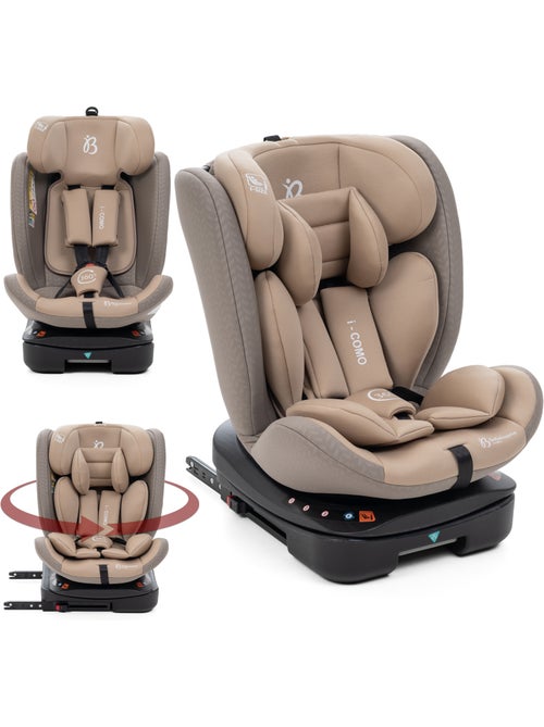 Bebelissimo - silla de coche isofix - giratoria 360 ° - 40-150 cm - 0-36kg i- como - Kiabi