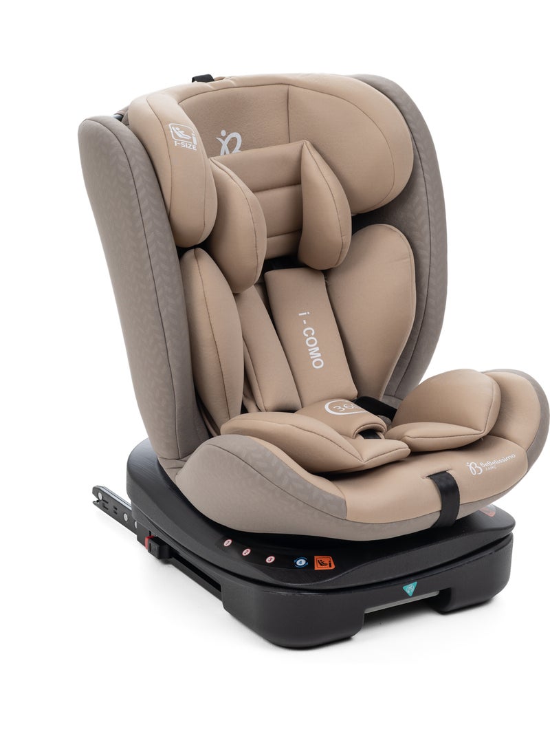 Bebelissimo - silla de coche isofix - giratoria 360 ° - 40-150 cm - 0-36kg i- como Beige - Kiabi