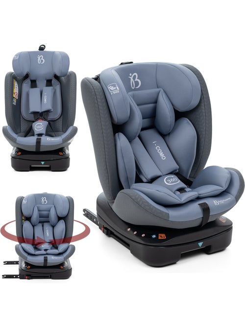 Bebelissimo - silla de coche isofix - giratoria 360 ° - 40-150 cm - 0-36kg i- como - Kiabi
