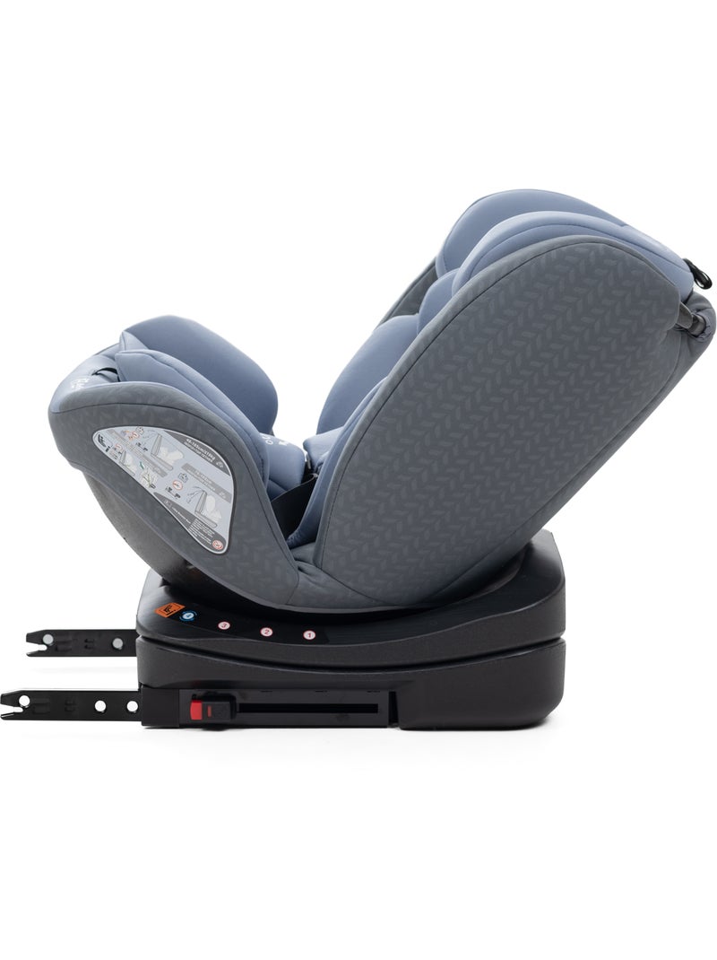 Bebelissimo - silla de coche isofix - giratoria 360 ° - 40-150 cm - 0-36kg i- como Gris - Kiabi