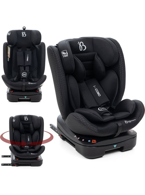Bebelissimo - silla de coche isofix - giratoria 360 ° - 40-150 cm - 0-36kg i- como - Kiabi