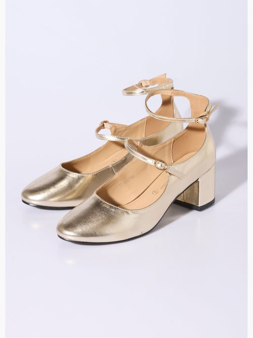 Bebés con tacones de punta redonda y tiras finas - AFIBEL - Kiabi