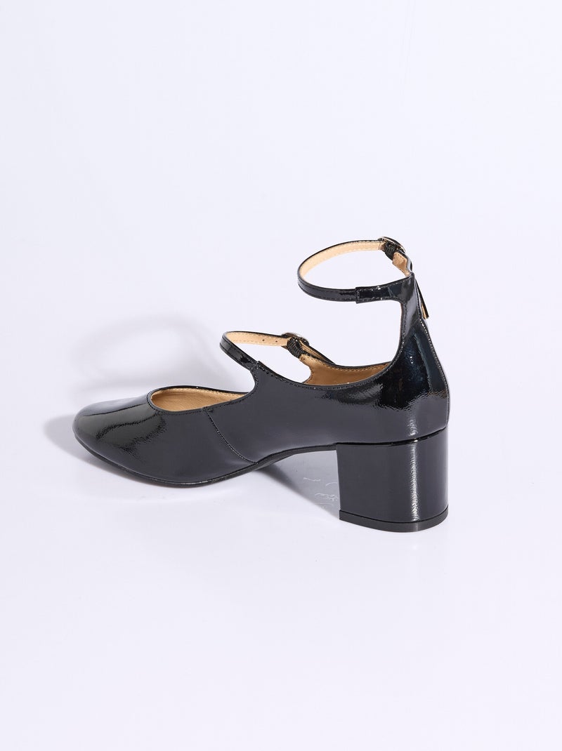 Bebés con tacones de punta redonda y tiras finas - AFIBEL Negro - Kiabi