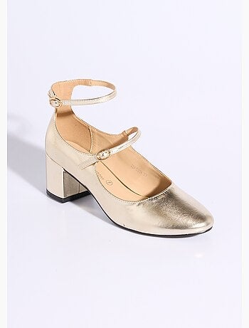 Bebés con tacones de punta redonda y tiras finas