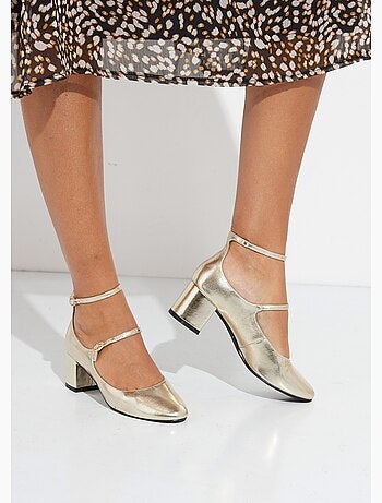 Bebés con tacones de punta redonda y tiras finas