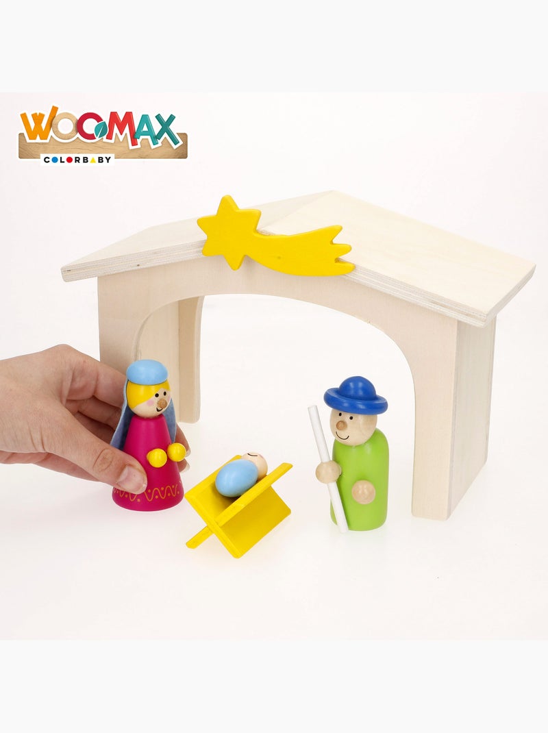 Belén de madera 11 piezas WOOMAX N/D - Kiabi