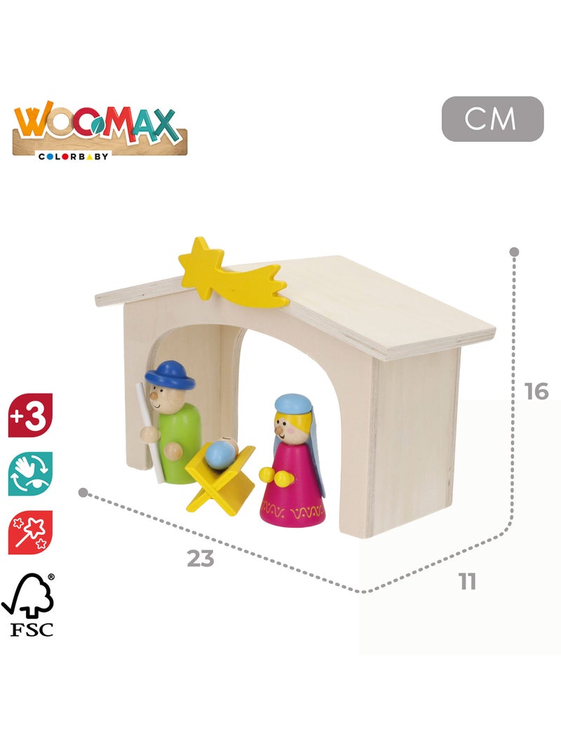 Belén de madera 11 piezas WOOMAX N/D - Kiabi