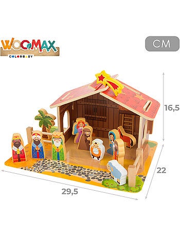 Belén de madera 20 piezas woomax