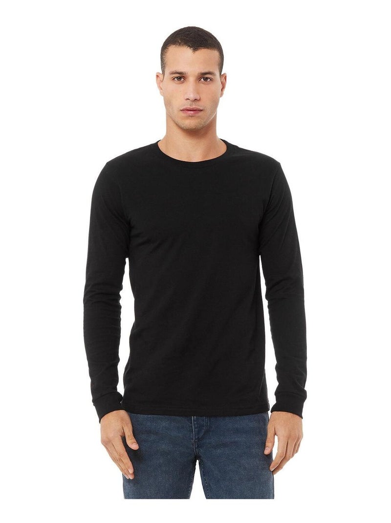 Bella + Canvas - Camiseta Manga Larga para Adultos Unisex Negro - Kiabi