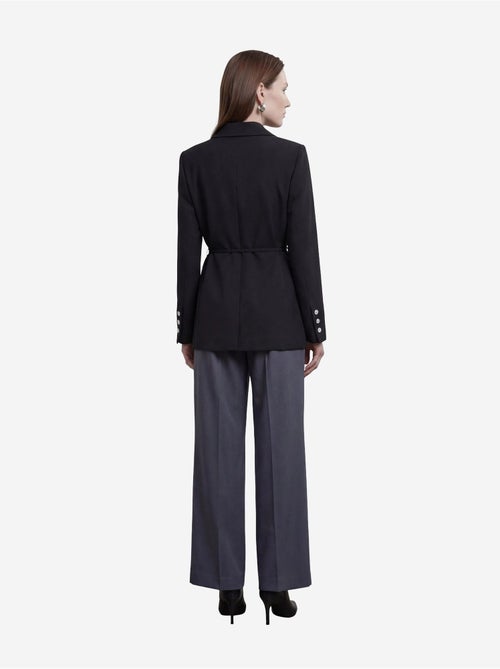 Belted crepe blazer jacket my fashion - Kiabi Belted crepe blazer jacket my fashion - Kiabi