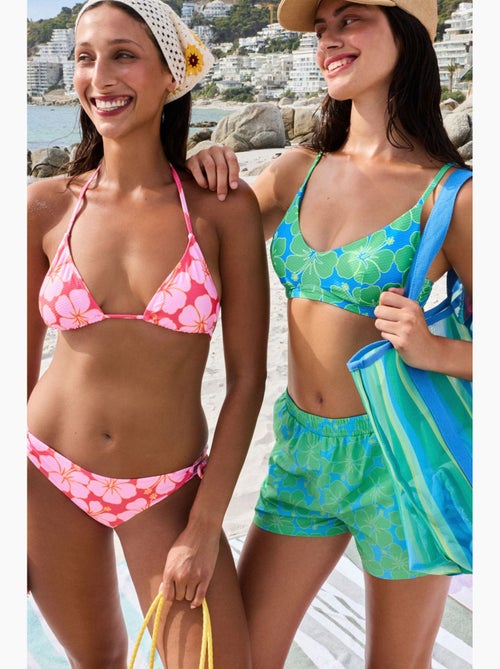 Beralis bralette con aro, floral, texturizado, top de bikini penti - Kiabi