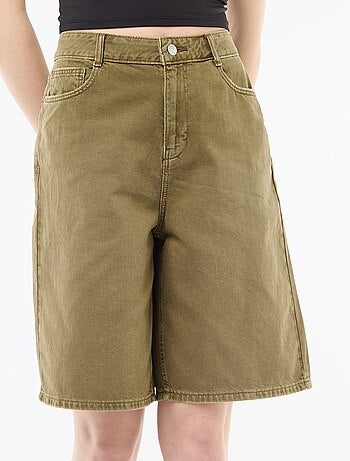 Bermuda ancho en twill