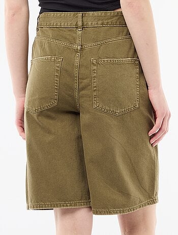 Bermuda ancho en twill