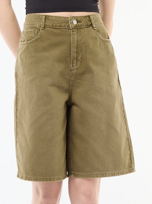 Bermuda ancho en twill - Kiabi