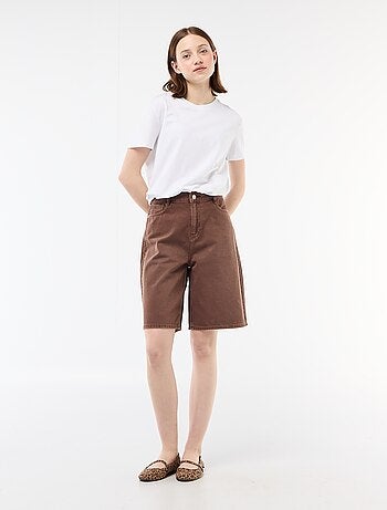 Bermuda ancho en twill