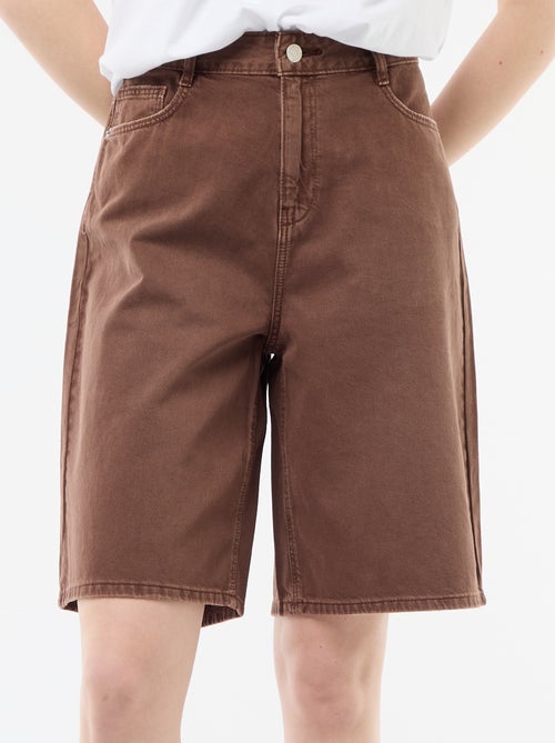 Bermuda ancho en twill - Kiabi