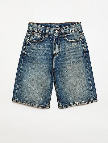 Bermuda baggy denim de algodón