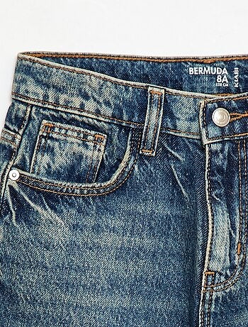 Bermuda baggy denim de algodón