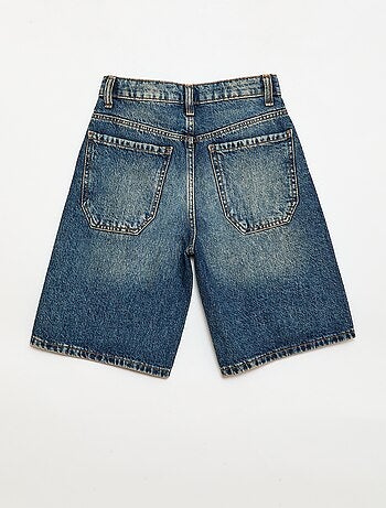Bermuda baggy denim de algodón