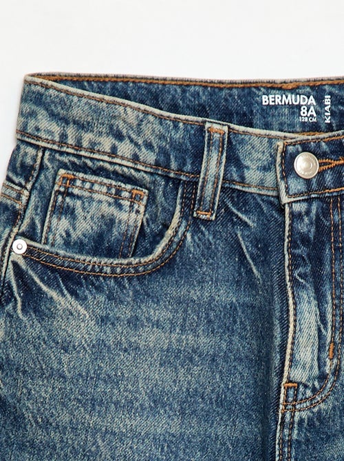 Bermuda baggy denim de algodón - Kiabi