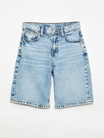 Bermuda baggy denim de algodón
