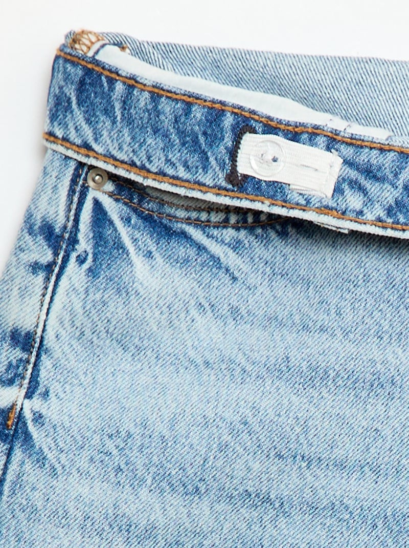 Bermuda baggy denim de algodón Azul - Kiabi
