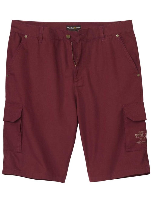Bermuda cargo de lona microcanvas con 6 bolsillos - Kiabi Bermuda cargo de lona microcanvas con 6 bolsillos - Kiabi