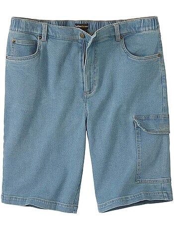 Bermuda cargo vaquero stretch