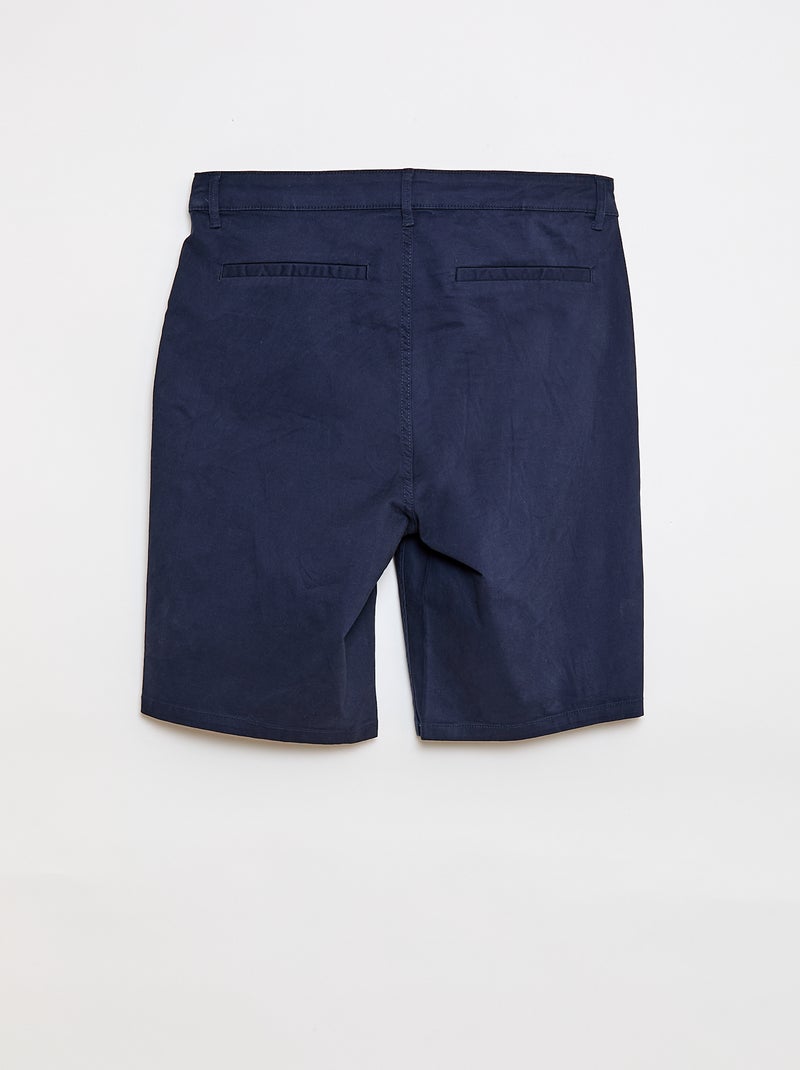 Bermuda chino - colección fácil de poner Azul - Kiabi