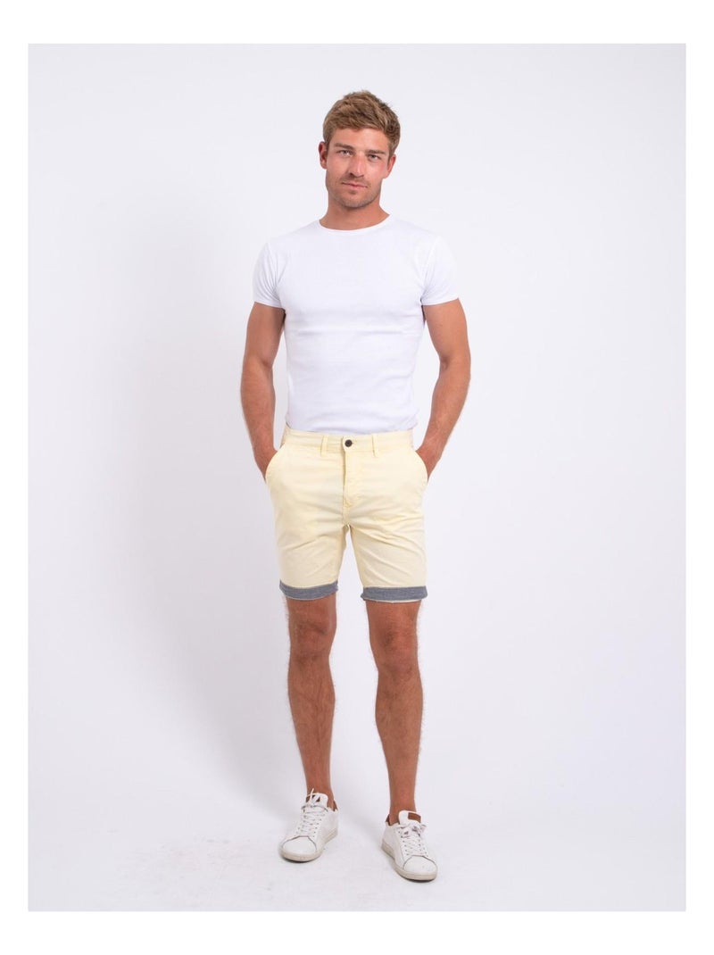Bermuda chino BAZY Amarillo - Kiabi