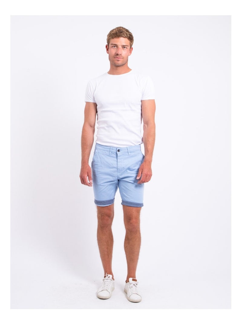 Bermuda chino BAZY Azul cielo - Kiabi