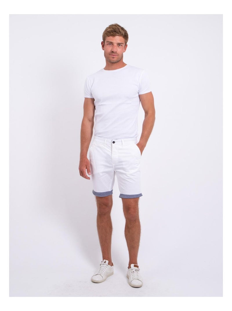 Bermuda chino BAZY Blanco - Kiabi