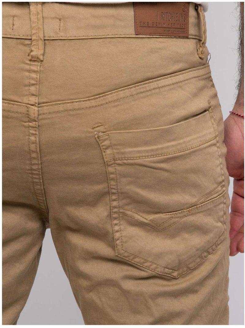 Bermuda chino BLOCHELLI Marrón - Kiabi
