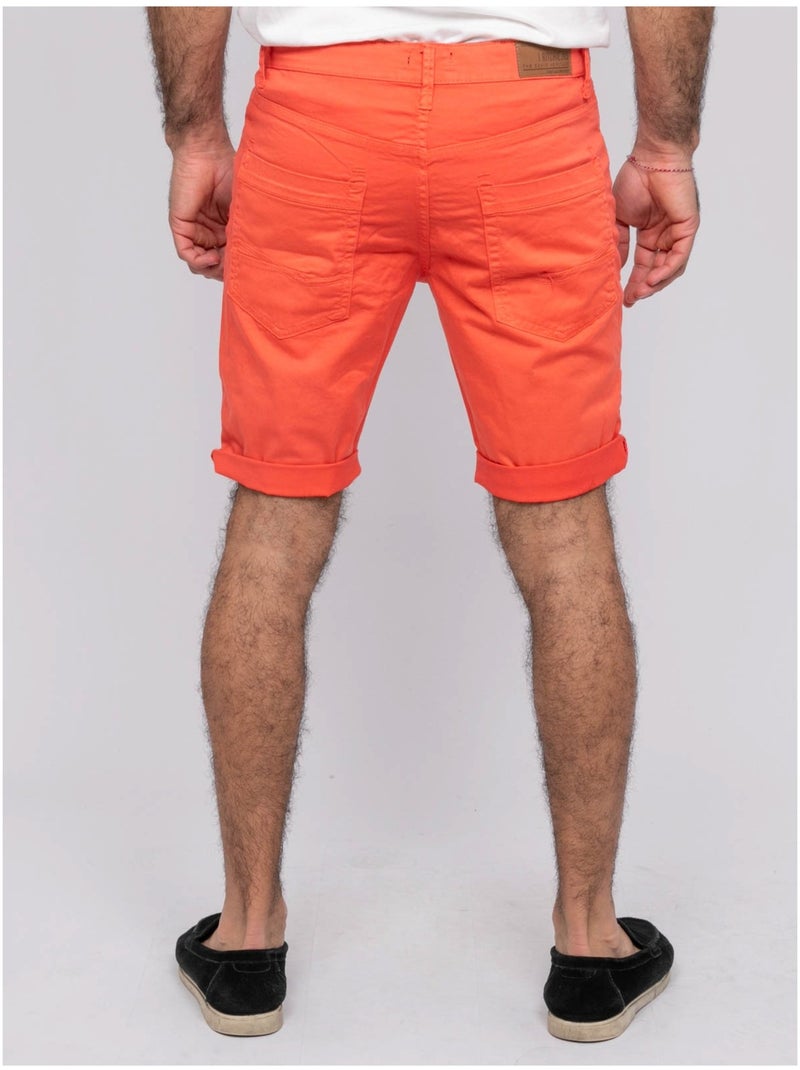 Bermuda chino BLOCHELLI Naranja coral - Kiabi