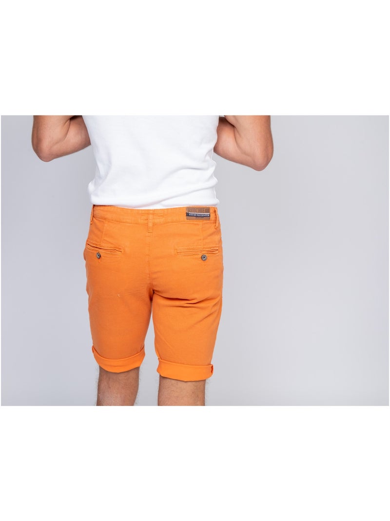 Bermuda chino BODELTA Naranja - Kiabi
